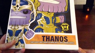 Funko pop tees Thanos unboxing