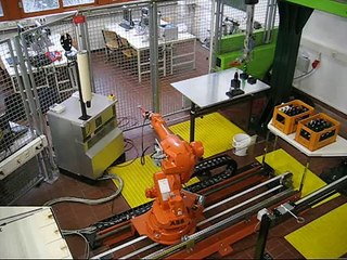 ABB and Engel robot pouring drinks