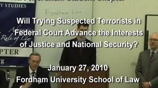 Trying Suspected Terrorists in Federal Court, Pt. 1
