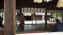 Traditional Japanese shrine dancing