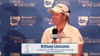 Brittany Lincicome RD 1 Interview at Walmart NW Arkansas Championship