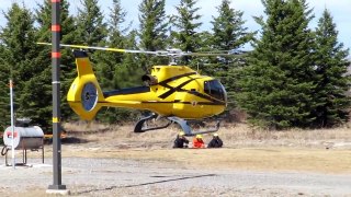 Hover Exit/Entry training at Cochrane airport / CYCN