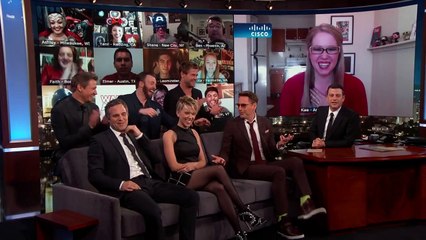 The Cast of Marvel's Avengers Take Fan Questions From The Wall Of America