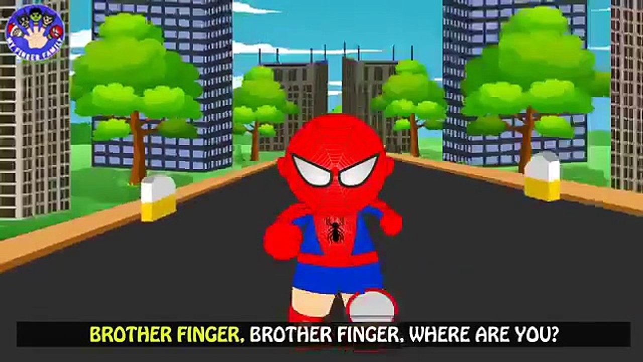 Finger Family Spider Woman Family