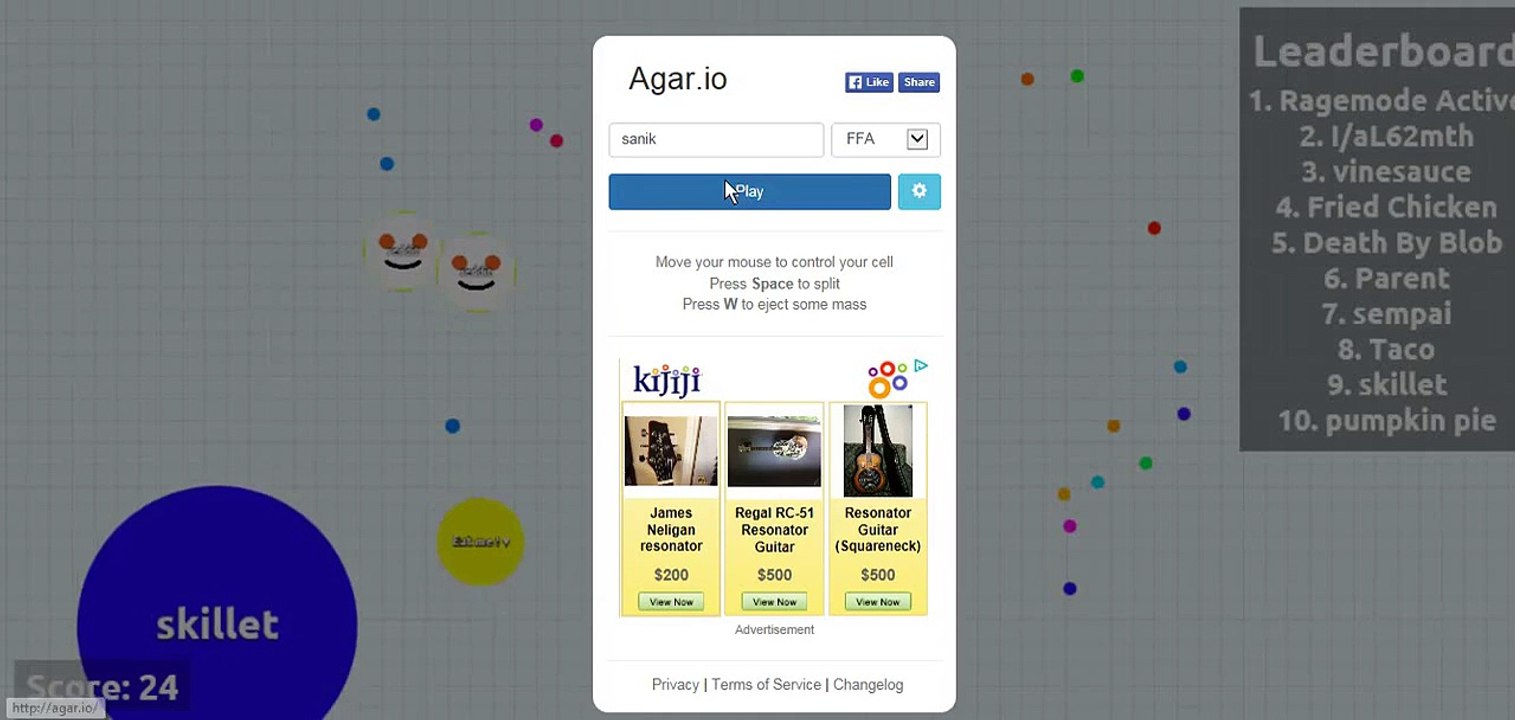 Agario with epic music!