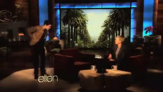 Justin's funny moment on The Ellen DeGeneres Show ♡