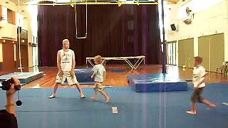 Funny Children's Circus Acrobatics Performance