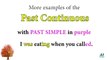 Past Continuous and Past Simple examples in Songs!