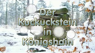 Der Kuckuckstein in Königshain zur Wintersonnenwende 2008