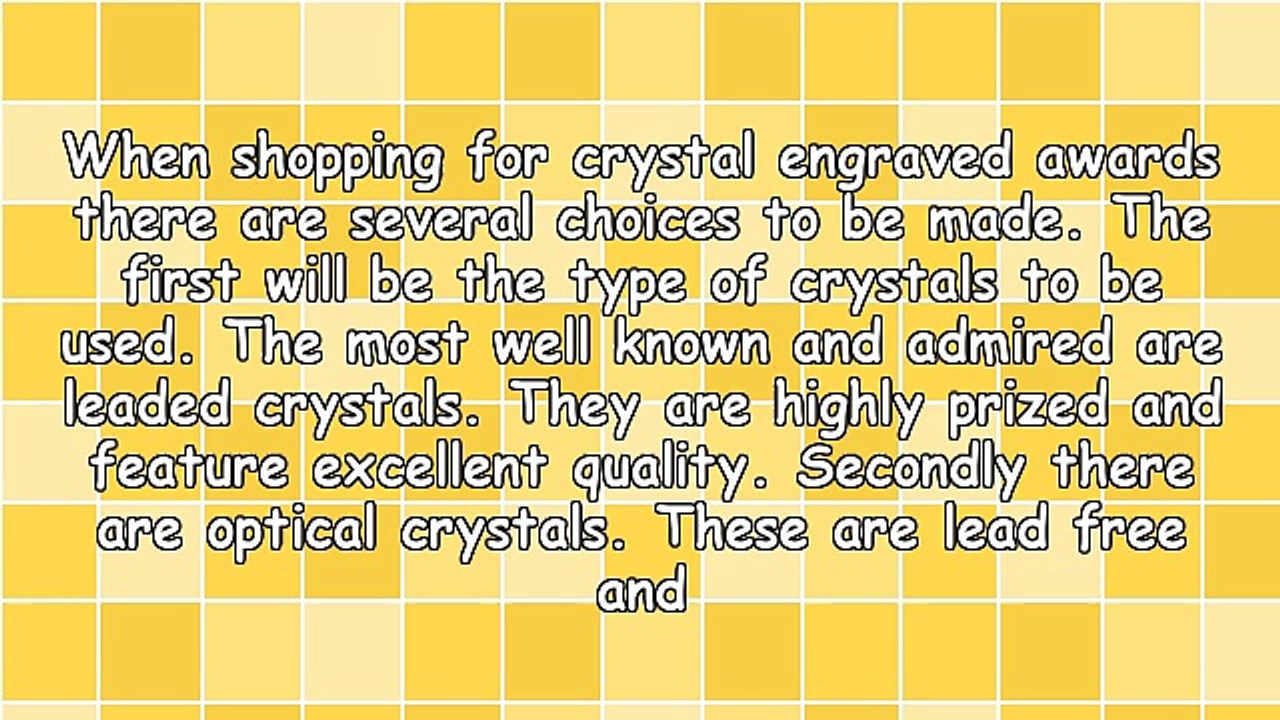 Techniques For Crystal Engraved Awards Creation