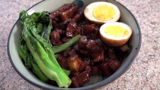 Braised Pork on Rice - How to cook steamed salty egg and pork mince