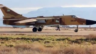 Iranian Air force Sukhoi Su-24MK gets ready for take off