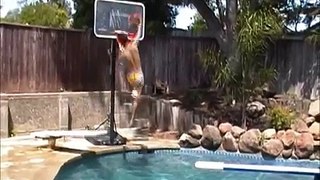 Amazing Pool Basketball Dunks