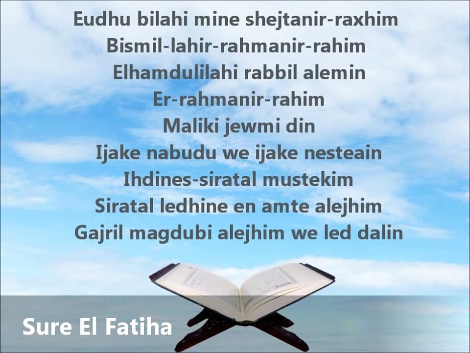 Meso Suren Fatiha ( Në Transliterim Shqip dhe Përkthim Shqip ) Në HD