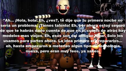 Todas las llamadas de Five Nights At Freddy's 2 traducidas