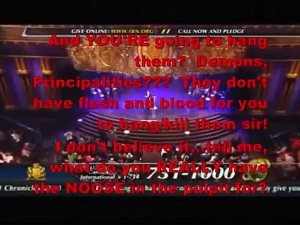 Rod Parsley and his NOOSE on TBN! We are calling for Rod Parsley to REPENT and APOLOGIZE | 2012 | #2