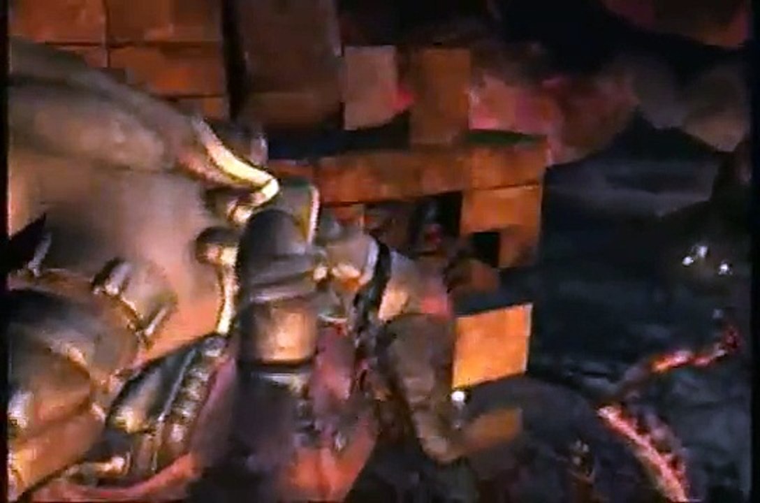 DOOM 3 fighting cyberdemon