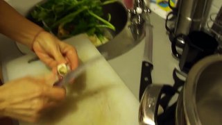 Cooking a healthy soup from vegetables tutorial seven