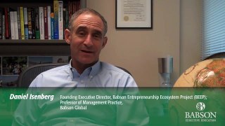 Entrepreneurship Ecosystems—Babson College's Daniel Isenberg