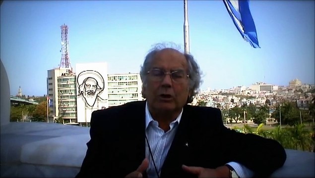 Entrevista a Adolfo Pérez Esquivel en la Plaza de la Revolución, La Habana, Cuba. Febrero de 2012