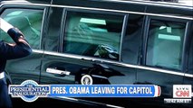 57th Presidential Inauguration-President Barack Obama Leaves Whitehouse For Inauguration Address