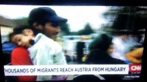 Refugees: Austrian welcomed thousands of migrants reach from Hungary