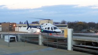 Sanford Health Trauma 1 Helicoper Take Off