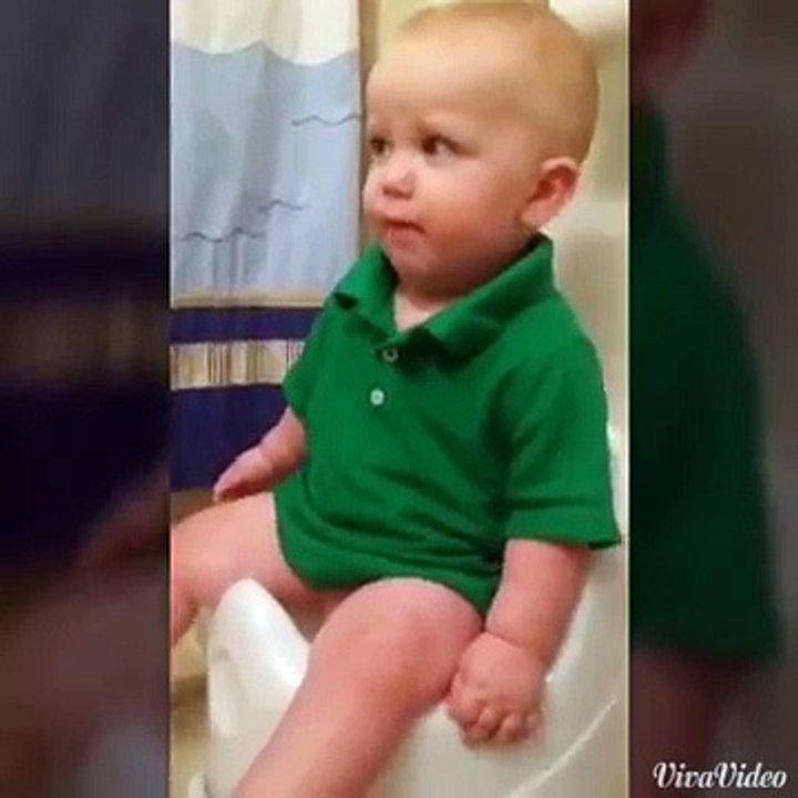 Potty time with Hudson.