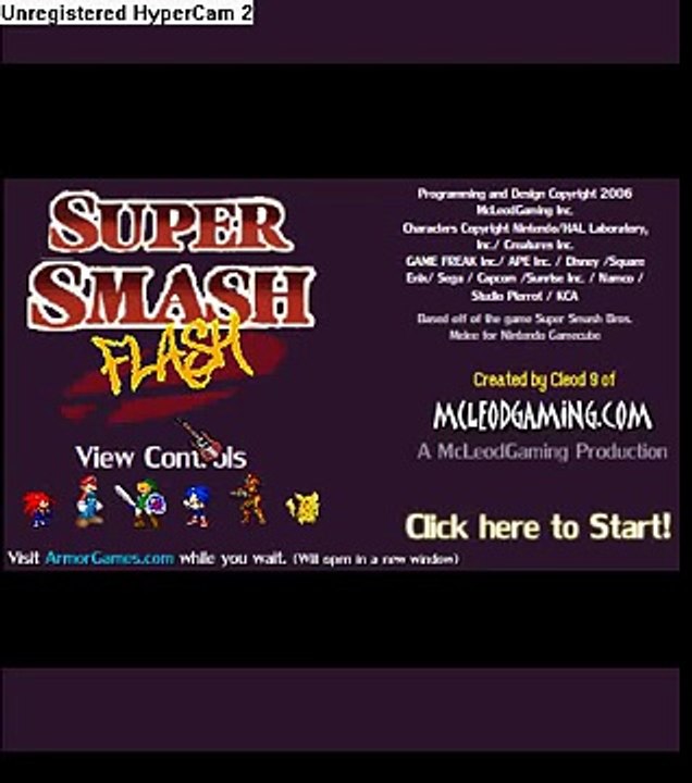 SUPER SMASH FLASH - SONIC