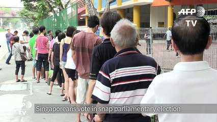 Singapore votes as opposition seeks end of one-party dominance