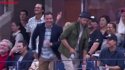 Jimmy Fallon et Justin Timberlake danse sur Single Ladies pendant l'US Open