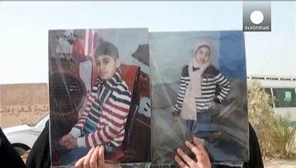 Entierro de los dos niños iraquíes que murieron ahogados al tratar de llegar a Grecia