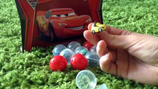 11 mini Surprise eggs Disney Cars 2