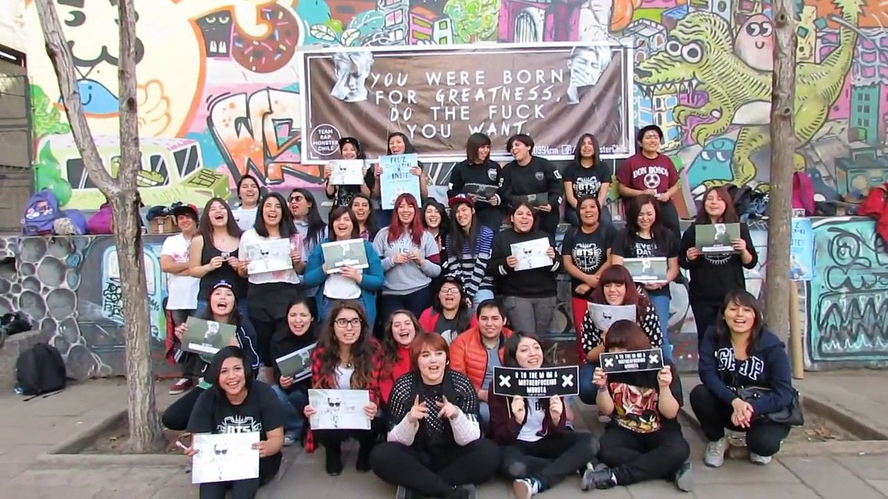 Rap monster 22th birthday from ARMY Chile (Rap Monster Chile), Myanmar and Malaysia