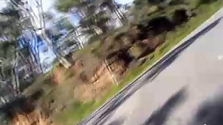 Trying to catch a real biker in the Adelaide Hills