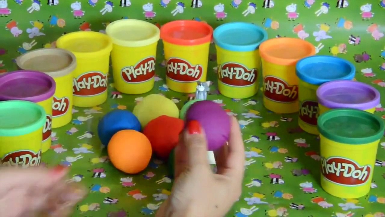 Juguetes Peppa Pig en Español Frozen huevo sorpresa plastilina Tom y Jerry Minnie Mouse y