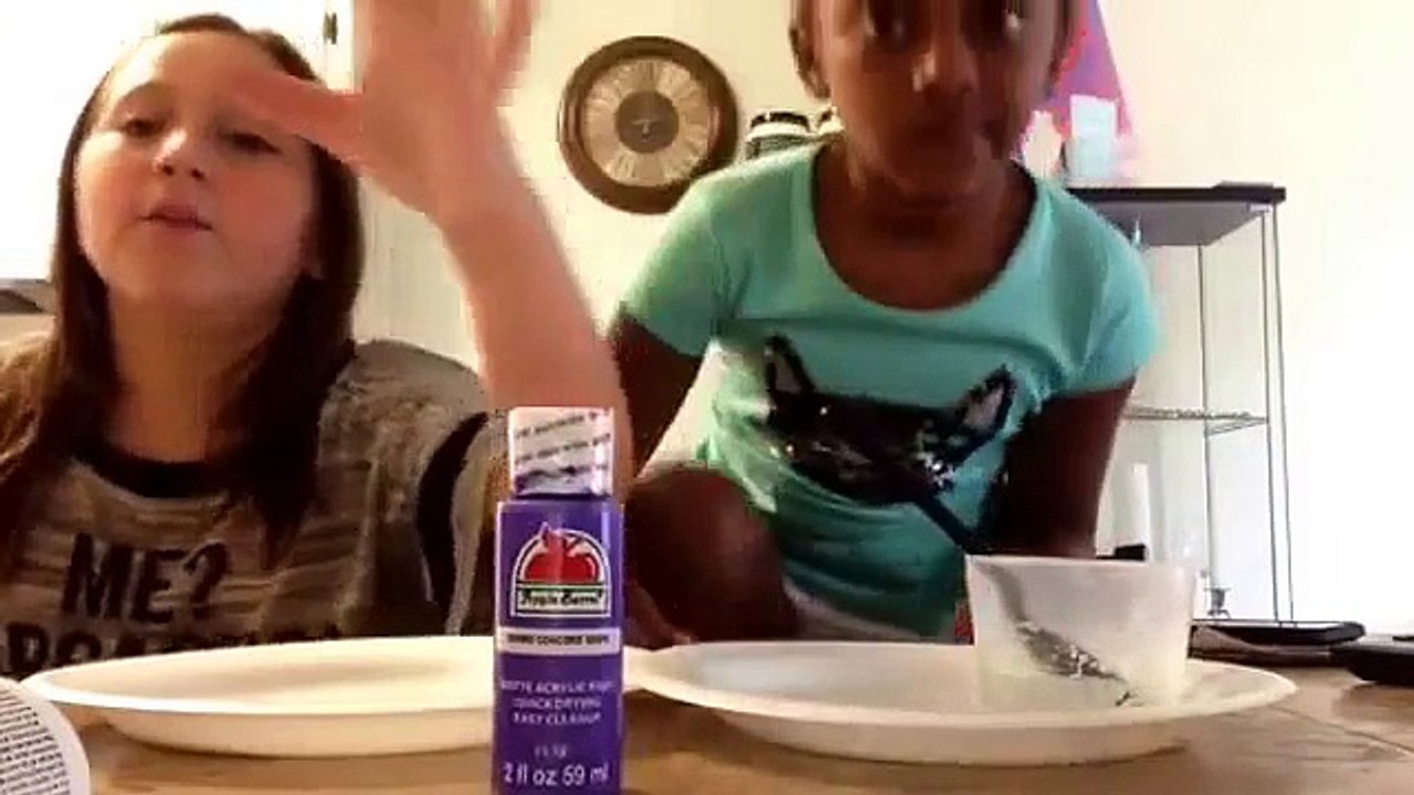 How To Make Slime/putty with laundry detergent and glue{ special guest }