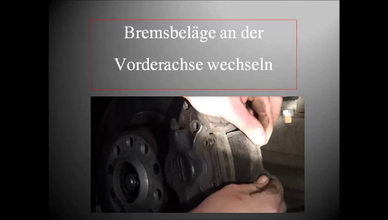 Bremsbeläge auf der Vorderachse wechseln