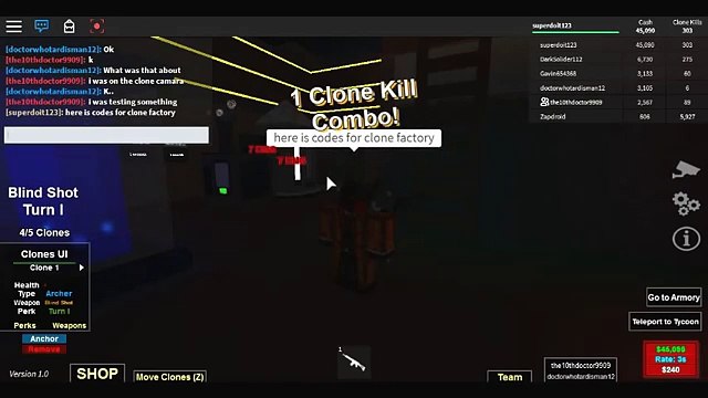 Clone Tycoon Codes