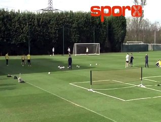 Alvaro Negredo'dan antrenmanda şahane gol!