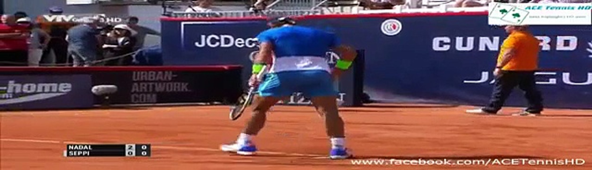 Rafael Nadal vs Andreas Seppi - tennis highlights Hamburg Open 2015 (720p 50fps) by ACE Tennis HD