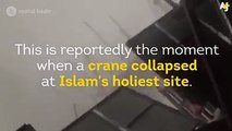 A crane has collapsed onto the Grand Mosque in Mecca, killing at least 87 people