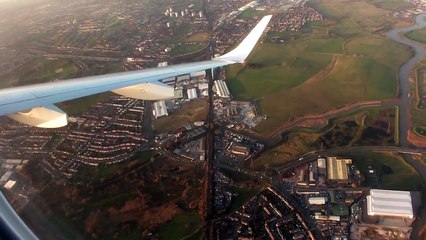 Lufthansa City Line ERJ190 landing @ London City Airport