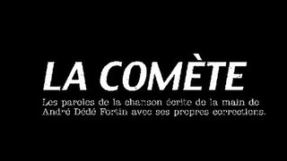 La Comète (Version André Dédé Fortin)