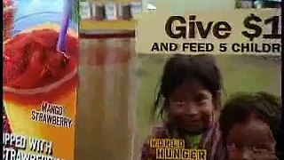 World Hunger Relief Week fundraising in restaurants