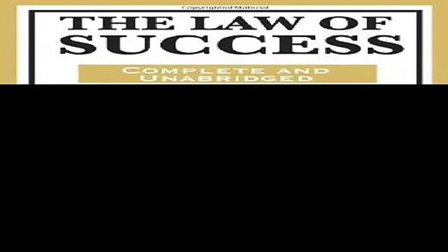 The Law of Success In Sixteen Lessons by Napoleon Hill-OUT