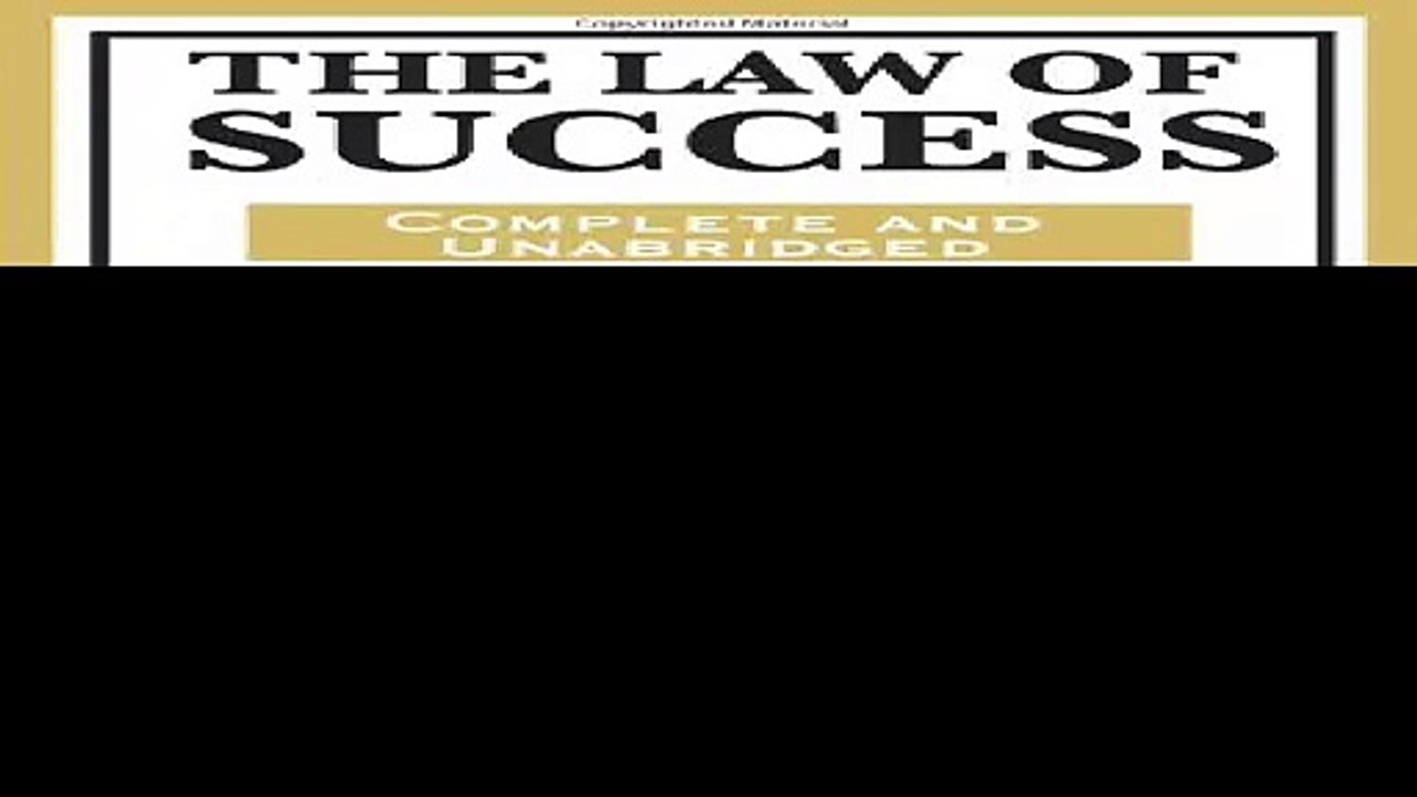 The Law of Success In Sixteen Lessons by Napoleon Hill-OUT