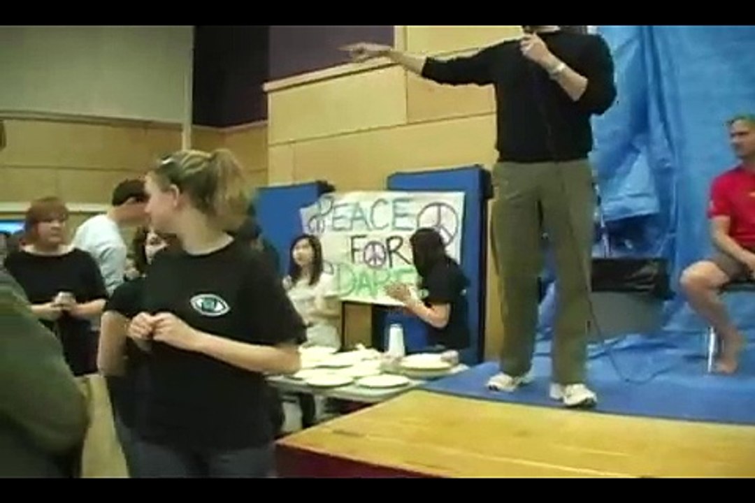Pie Toss for Darfur! (Elgin Park Secondary Darfur Week)