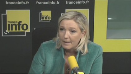 Marine Le Pen estime que la proposition de Sarkozy sur un Schengen 2 est «presque ridicule»