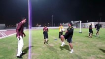 Robin van Persie freestyle vs Maradona